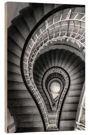 Holzbild Vintage Treppe - Matteo Colombo