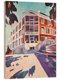 Tableau en bois Lines of the City - DejaReve