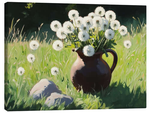 Leinwandbild Blumenwolken im Sommer