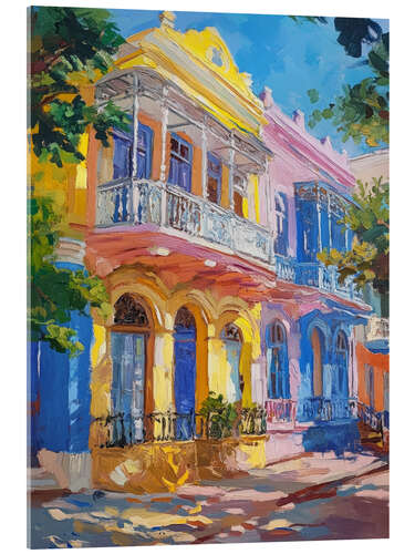 Acrylglas print Pastel city