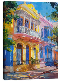 Lienzo Pastel city