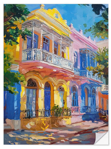 Sisustustarra Pastel city