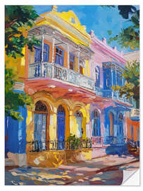 Sisustustarra Pastel city
