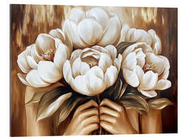 Galleritryk White Peonies