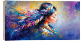 Obraz na drewnie Celestial Plumage