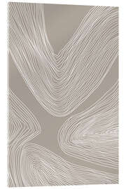 Akrylbillede Minimalist Wave Pattern