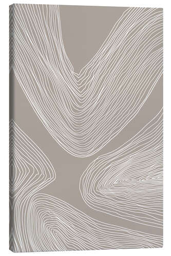 Tableau sur toile Minimalist Wave Pattern