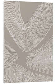 Magnettafel Minimalistisches Wellenmuster