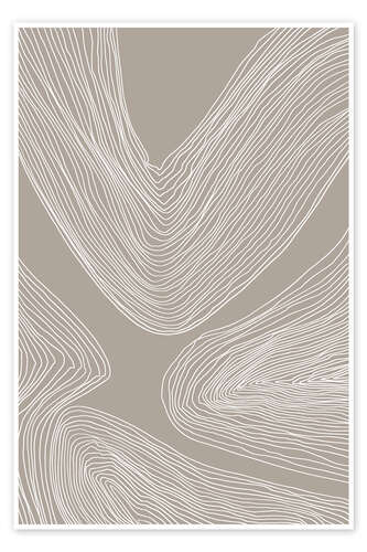 Poster Minimalist Wave Pattern