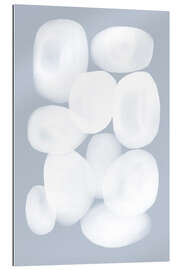 Cuadro de plexi-alu Abstract White Circles - Melloi Art