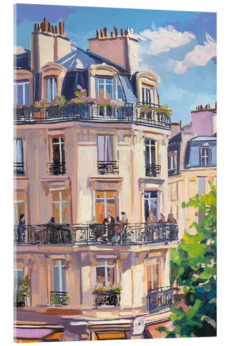 Acrylic print Paris Balcony