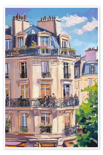 Poster Paris Balcony