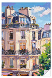 Sticker mural Paris Balcony - Melloi Art