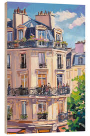 Trätavla Paris Balcony