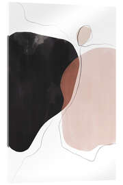 Tableau en verre acrylique Minimal Apple Shapes - Melloi Art