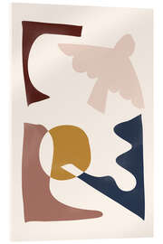 Acrylglas print Abstract Cutouts