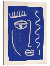 Gallery print Abstract Face 23 Cobalt Blue