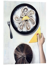 Acrylglasbild Abendessen mit Austern - Maria Tuzhilkina
