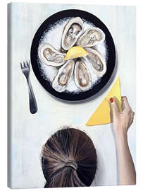 Tableau sur toile Dinner with Oysters - Maria Tuzhilkina