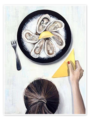 Poster Dinner with Oysters