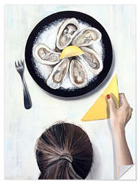 Sticker mural Dinner with Oysters - Maria Tuzhilkina