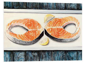 Tableau en PVC Salmon and lemon