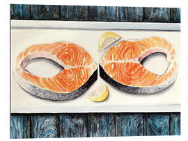 Gallery Print Lachs und Zitrone