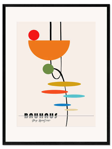 Impression artistique encadrée Bauhaus Dry Martini