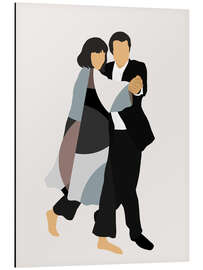 Tableau en aluminium Pulp Fiction Twist of Fate - CatsAndDotz