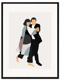 Framed art print Pulp Fiction Twist of Fate - CatsAndDotz