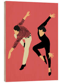 Holzbild Charming Footsteps