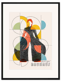 Gerahmter Kunstdruck Bauhaus Rebel Star