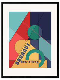 Plakat artystyczny premium w ramie Bauhaus Rythms