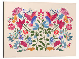 Aluminium print Frida's Mexican Garden - CatsAndDotz