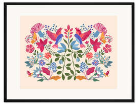 Gerahmter Kunstdruck Fridas mexikanischer Garten