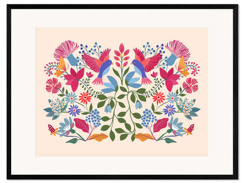 Framed art print Frida's Mexican Garden