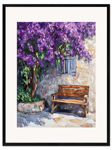 Impression artistique encadrée Blind date in summer