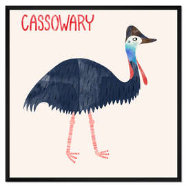 Gerahmter Kunstdruck Cassowary