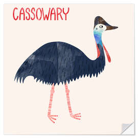 Sticker mural Cassowary
