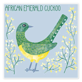 Wall print African Emerald Cuckoo - Nic Squirrell