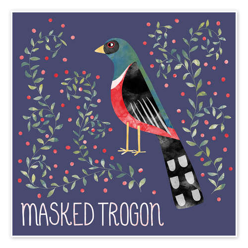 Poster Masked Trogon