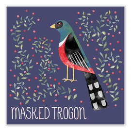 Wall print Masked Trogon - Nic Squirrell