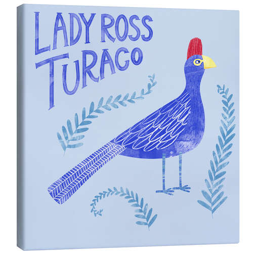 Canvas print Lady Ross Turaco
