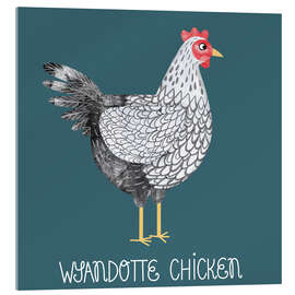 Obraz na szkle akrylowym Wyandotte Chicken - Nic Squirrell