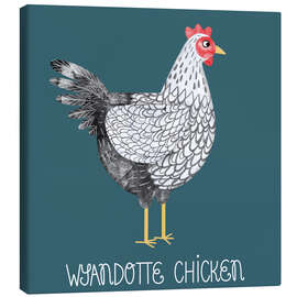 Canvas print Wyandotte Chicken - Nic Squirrell