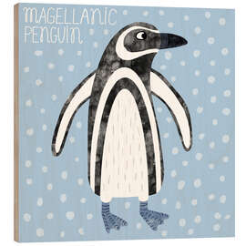Holzbild Magellanic Penguin - Nic Squirrell