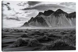 Leinwandbild Stokksnes Strand auf Island - Pascal Deckarm