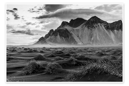 Póster Stokksnes Beach in Iceland