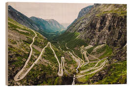 Tableau en bois Trollstigen Norway - Pascal Deckarm