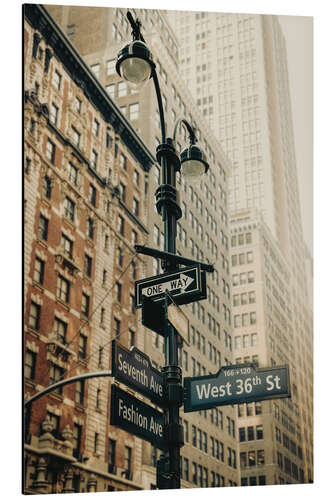 Stampa su alluminio Fashion Avenue, New York